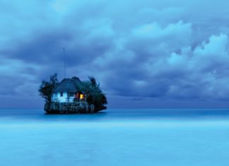 Having dinner on a rock